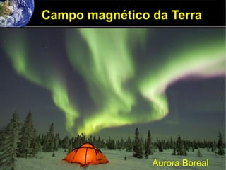 Campo magnético da Terra
Aurora Boreal
 