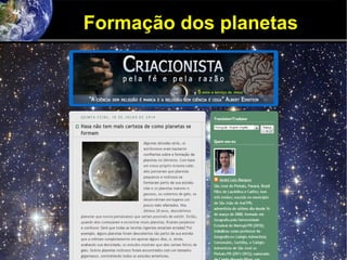 Formação dos planetas
 