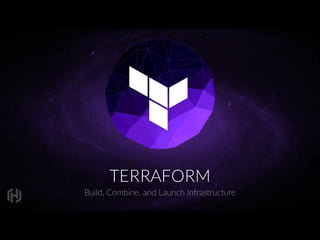 TERRAFORM
Build,  Combine,  and  Launch  Infrastructure
 