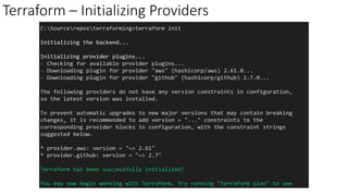 Terraform – Initializing Providers
 