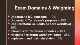 🌍 Terraform Associate (003) Certification – Complete Guide | PPTX
