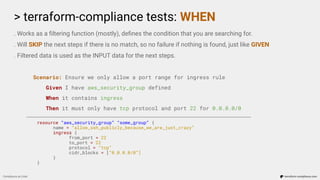 Compliance as Code with terraform-compliance