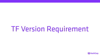TF Version Requirement
 