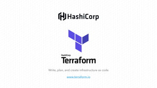 Write, plan, and create infrastructure as code
www.terraform.io
 