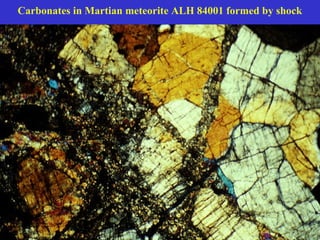 Carbonates in Martian meteorite ALH 84001 formed by shock
 