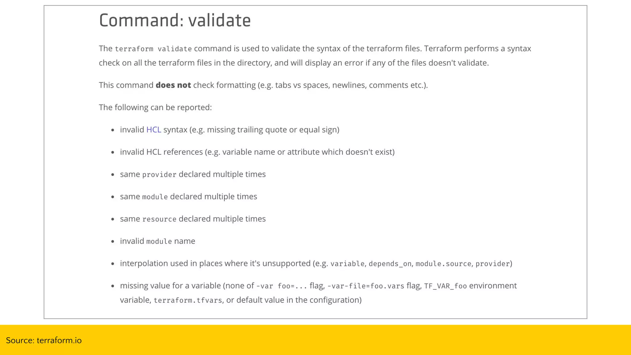 Source: terraform.io
 