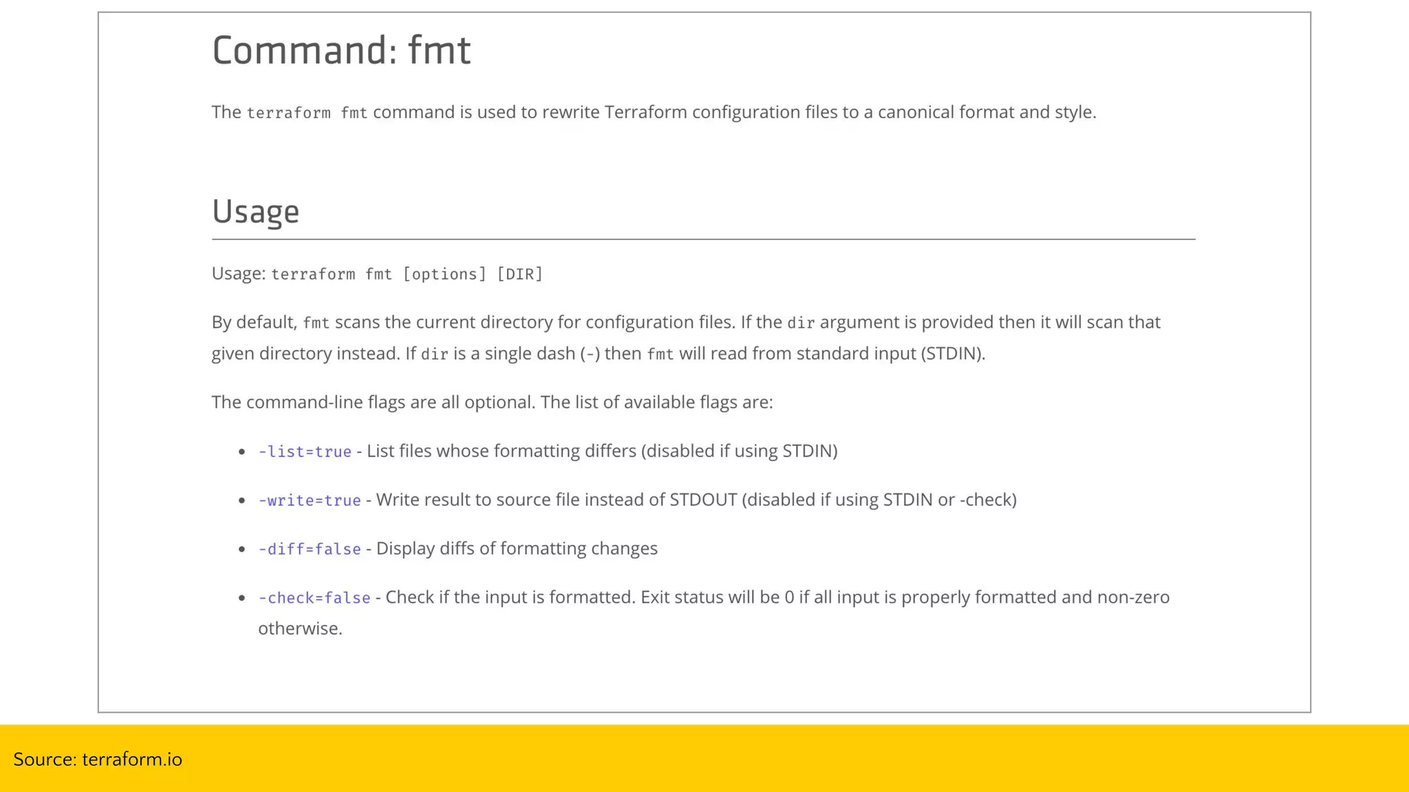 Source: terraform.io
 