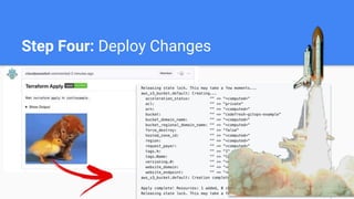 Step Four: Deploy Changes
 