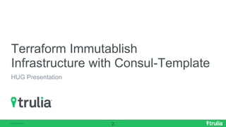 zzz
Terraform Immutablish
Infrastructure with Consul-Template
HUG Presentation
 