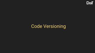 Code Versioning
 