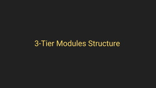 3-Tier Modules Structure
 