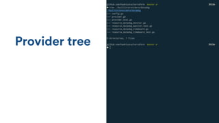 Provider tree
 