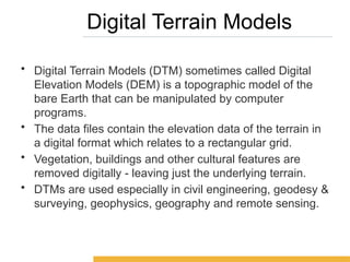 Terrain Modeling in GIS Spatial Data Analysis | PPTX