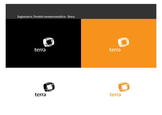Logomarca. Versión monocromática - línea.
 