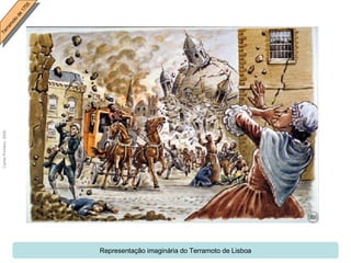 Representação imaginária do Terramoto de Lisboa 