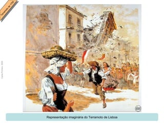 Representação imaginária do Terramoto de Lisboa 