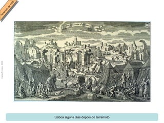 Lisboa alguns dias depois do terramoto 