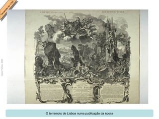 O terramoto de Lisboa numa publicação da época 