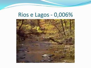 Rios e Lagos - 0,006%
 
