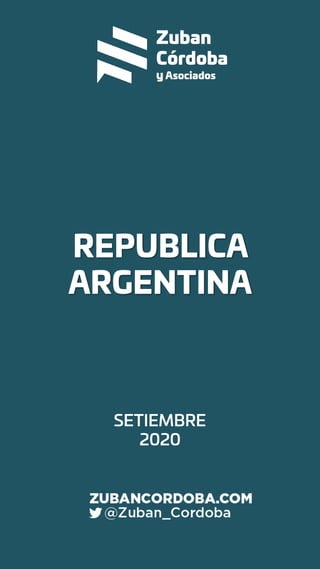 REPUBLICA
ARGENTINA
SETIEMBRE
2020
 