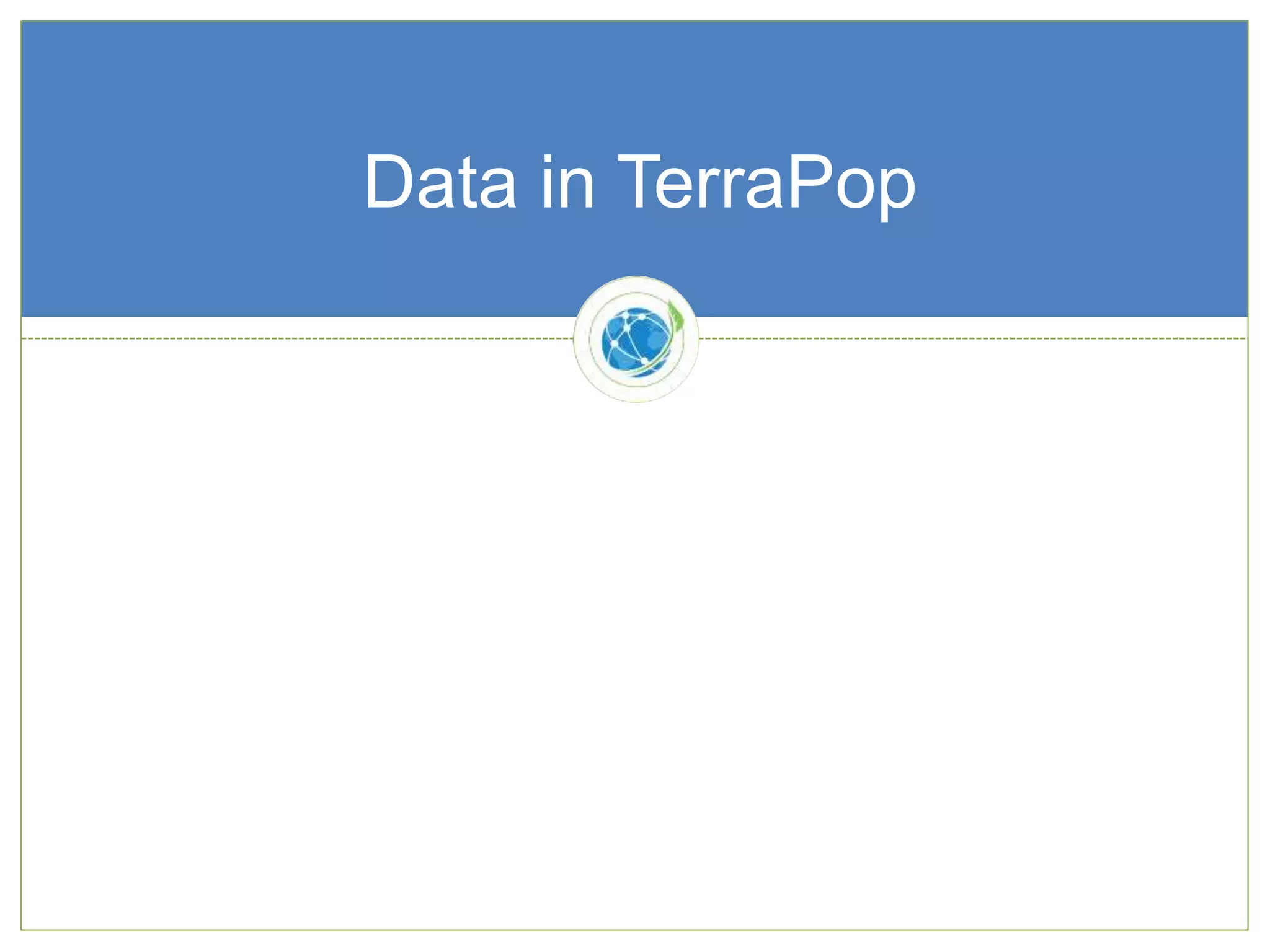 Data in TerraPop
 