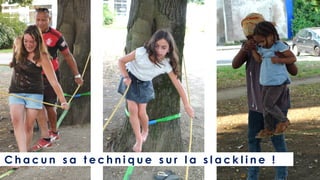 C h a c u n s a t e c h n i q u e s u r l a s l a c k l i n e !
 