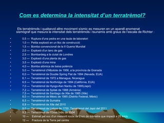 ELS TERRATRÈMOLS I ELS TSUNAMIS | PPT