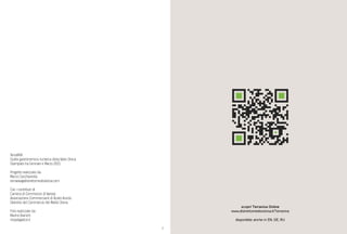 2
TerraVIVA
Guida gastronomico-turistica della Valle Olona.
Stampato tra Gennaio e Marzo 2015.
Progetto realizzato da:
Marco Cocchianella
terraviva@distrettomedioolona.com
Con i contributi di:
Camera di Commercio di Varese.
Associazione Commercianti di Busto Arsizio.
Distretto del Commercio del Medio Olona.
Foto realizzate da:
Marino Bianchi
inopat@alice.it
scopri Terraviva Online
www.distrettomedioolona.it/Terraviva
disponibile anche in EN, DE, RU
 