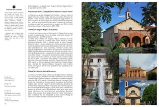 50
atletica leggera e un grande parco. (Eugenio Cazzani, Olgiate Olona e
la sua pieve, Saronno, 1985)
Prepositurale antica Collegiata Santi Stefano e Lorenzo martiri
La Prepositurale antica Collegiata Santi Stefano e Lorenzo martiri di
Olgiate Olona è la “chiesa madre” dell’annuncio e della diffusione del
Vangelo in Valle Olona e nel territorio circostante. Oggi presenta un
volto omogeneo all’esterno grazie alle linee architettoniche progettate
per il secondo ampliamento dall’architetto milanese Ugo Zanchetta
e all’interno grazie alle opere pittoriche eseguite dal 1943 al 1946
dall’artista comasco Torildo Conconi (1909-1988).
Chiesa San Gregorio Magno “al lazzaretto”
La chiesa San Gregorio magno “al lazzaretto” di Olgiate Olona ha oggi
un volto rinnovato grazie ai recenti restauri conservativi eseguiti nel
2011 all’esterno e nel 1998 all’interno.
La storia della chiesa San Gregorio Magno evidenzia tre tratti
caratteristici. Il primo è il mistero della morte, perché la chiesa,
benedetta nell’aprile 1688, fu edificata grazie al conte Giuseppe
Besozzi che donò il terreno laddove oltre mezzo secolo prima furono
sepolti gli olgiatesi morti a causa della pestilenza del 1631. Il secondo
tratto caratteristico è il culto eucaristico: il tempio fu scelto come
luogo di preghiera dalla Confraternita del Santissimo Sacramento di
Olgiate Olona eretta canonicamente nel 1604 che per secoli e fino a
metà del Novecento si riunì a pregare. Il terzo tratto caratteristico nella
storia della chiesa è l’educazione della gioventù: grazie all’impegno
del parroco don Pietro Colombo, il tempio accolse l’oratorio festivo
dal 1875 al 1881. L’educazione della gioventù fu potenziata quando
il principe Emanuele Gonzaga, sindaco di Olgiate Olona dal 1890 al
1896, regalò un terreno adiacente alla chiesa San Gregorio Magno
dove il parroco don Francesco Basilico inaugurò il nuovo “oratorio
festivo per i figliuoli” definito “vera provvidenza per la gioventù e per
una parrocchia”.
Chiesa Sant’Antonio abate a Moncucco
La chiesa Sant’Antonio abate a Moncucco di Olgiate Olona fu edificata
nel Cinquecento dai Carmelitani dell’antica osservanza con un piccolo
convento attiguo. Chiesa, convento e relativi beni conobbero rinnovato
splendore dal 1670, quando il beneficiario divenne monsignor Carlo
Bozolo che impreziosì la chiesa erigendo la cappella del Crocifisso,
migliorò culto e arredi e garantì un’amministrazione efficiente. Gli
affreschi nella chiesa presentano: nella fascia alta unaAnnunciazione
vicino all’arco dell’altare maggiore e sulle pareti figure e simboli che
evocano gli attributi mistici della Madonna; sulle pareti nella fascia
bassa: decorazioni, San Carlo Borromeo, Santa Barbara. Nell’altare
ligneo della cappella Beata vergine Maria del monte Carmelosono
sono incastonate due tele raffiguranti la Beata Caterina Moriggi da
Pallanza e la Beata Giuliana Puricelli da Busto Arsizio.
Chiesa Sant’Antonio
abate a Moncucco
Villa Greppi-Gonzaga
Prepositurale antica Collegiata
Santi Stefano e Lorenzo martiri
Chiesa San Gregorio Magno
2
1
3
4
Cinquanta metri di fantasia*
Antonio Rubino, famoso illustratore
del Corriere dei Piccoli, con i
dipinti realizzati nel 1938, arricchì
di luce e colori il luogo deputato
alla ricreazione di centinaia di
Opaini, com’erano chiamati i
bambini ricoverati all’Opai, il primo
preventorio antitubercolare infantile
italiano. Le grande sala è tornata
a risplendere e dopo trent’anni
ha riaperto i battenti il giorno 8
novembre 2014.
* Bellissimo libro di Battista Arioli,
pubblicato con le meravigliose
fotografie dei dipinti di Antonio
Rubino della Sala Alba di Villa
Gonzaga.
2
1
3
4
 