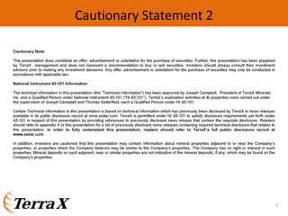 3
Cautionary Statement 2
 