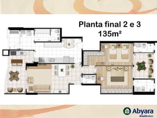 Planta final 2 e 3
     135m²
 