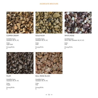 TERRAZZCO Aggregate Brochure: Marble, Glass, Shells | PDF