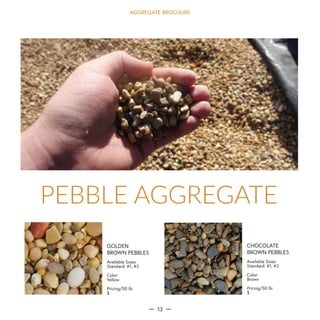 TERRAZZCO Aggregate Brochure: Marble, Glass, Shells | PDF