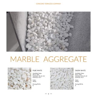 TERRAZZCO Aggregate Brochure: Marble, Glass, Shells | PDF