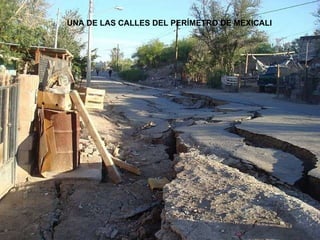 UNA DE LAS CALLES DEL PERÍMETRO DE MEXICALI 