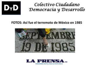FOTOS: Así fue el terremoto de México en 1985
 