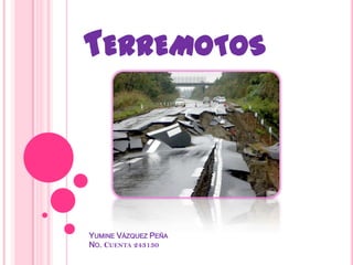 Terremotos Yumine Vázquez Peña No. Cuenta 243130 
