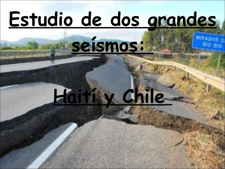 Terremotos de Haiti y Chile por Mª Paz Carceles,Jesus ...