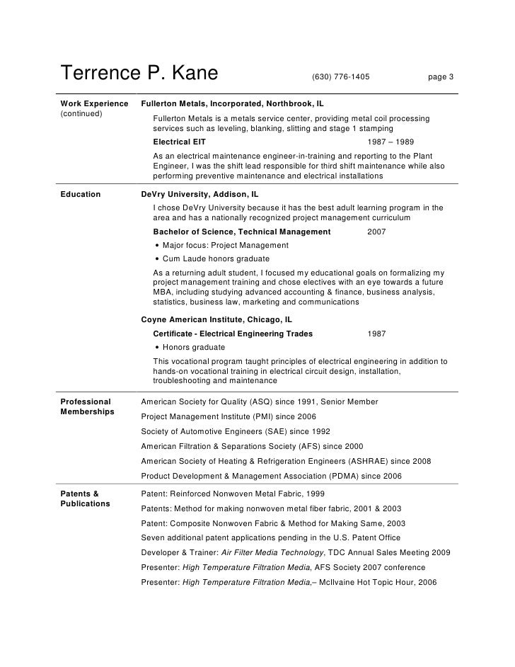 Terrence Kane Linkedin Resume