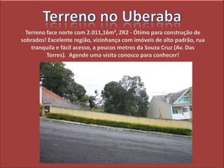 Terreno a venda no Uberaba em Curitiba