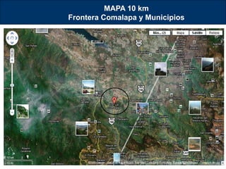 MAPA 10 km
Frontera Comalapa y Municipios
 