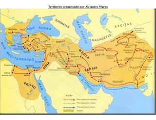 Territorios conquistados por Alejandro Magno
 