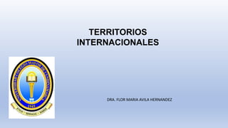 TERRITORIOS
INTERNACIONALES
DRA. FLOR MARIA AVILA HERNANDEZ
 