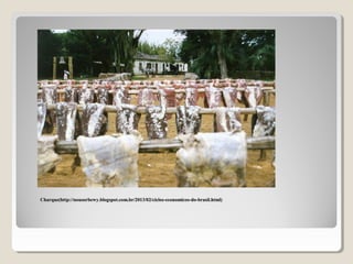 Charque(http://nousorbewy.blogspot.com.br/2013/02/ciclos-economicos-do-brasil.html)Charque(http://nousorbewy.blogspot.com.br/2013/02/ciclos-economicos-do-brasil.html)
 