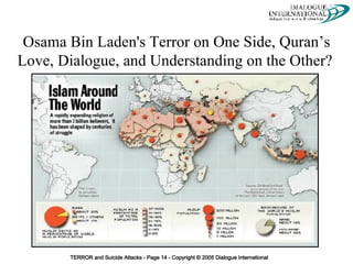 Osama Bin Laden's Terror on One Side, Quran’s Love, Dialogue, and Understanding on the Other?   