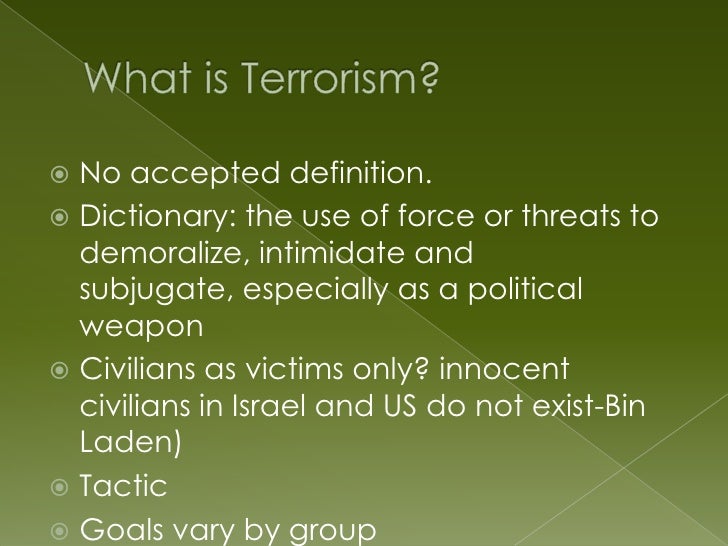 Terrorism