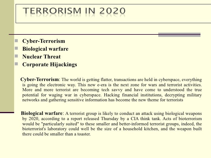 War on terrorism essays