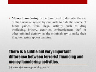 Terrorism financing