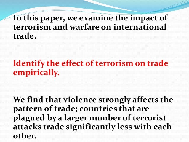 effects of terrorism