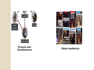 Grupos são
Clandestinos
Obter Audiência
 
